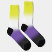 Gradient Nichtbinärer Stolz Socken (Rechts)