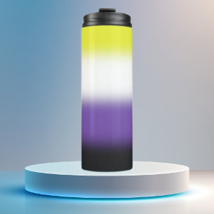 Gradient Nichtbinärer Stolz  Thermosbecher