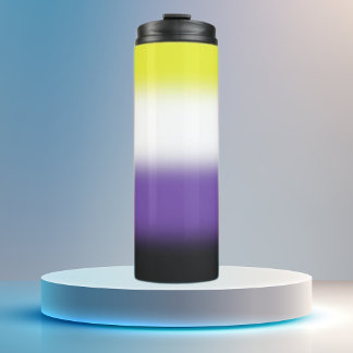Gradient Nichtbinärer Stolz Thermosbecher