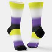 Gradient Nonbinär Prix Flag Socken (Gewinkelt)