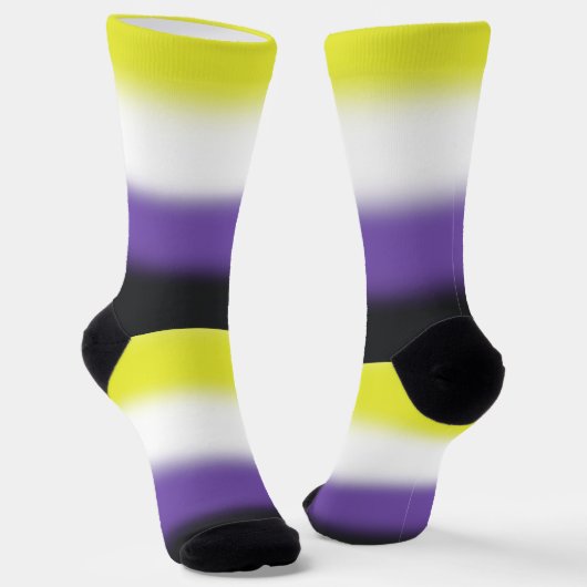 Gradient Nonbinär Prix Flag Socken (Gewinkelt)