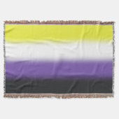 Gradient Nonbinary Prilag Flag - Nichtbinäre Flagg Decke (Vorderseite)