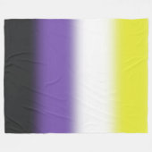 Gradient Nonbinary Prilag Flag - Nichtbinäre Flagg Fleecedecke (Vorderseite (Horizontal))