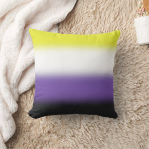 Gradient Nonbinary Prilag Flag - Nichtbinäre Flagg Kissen