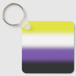 Gradient Nonbinary Prilag Flag - Nichtbinäre Flagg Schlüsselanhänger