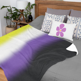 Gradient Nonbinary Prilag Flag - Nichtbinäre Flagg Sherpadecke