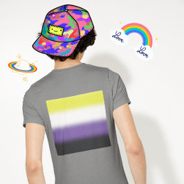 Gradient Nonbinary Prilag Flag - Nichtbinäre Flagg T-Shirt