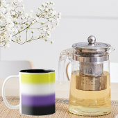 Gradient Nonbinary Prilag Flag - Nichtbinäre Flagg Zweifarbige Tasse