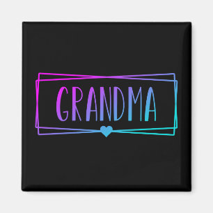 Gradient Oma Gigi Großmutter-Geschenke Magnet