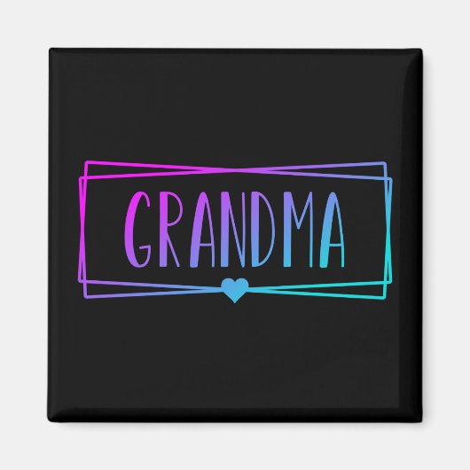 Gradient Oma Gigi Großmutter-Geschenke Magnet (Vorne)