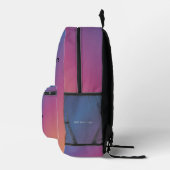 Gradient Ombre Backpack, benutzerdefinierbares Des Bedruckter Rucksack (Rechts)