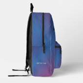 Gradient Ombre Backpack, benutzerdefinierbares Des Bedruckter Rucksack (Links)