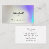Gradient Ombre Beruflich Business Card Visitenkarte (Vorne/Hinten)