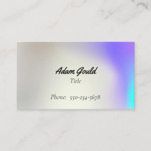 Gradient Ombre Beruflich Business Card Visitenkarte