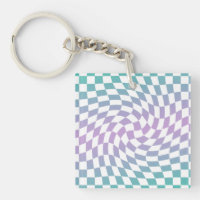 Gradient Ombre Blue Lilac Warped Karo überprüft
