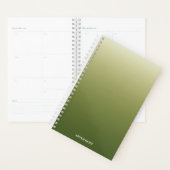 Gradient Ombre Green Personalisiert Planer (Anzeige)