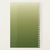 Gradient Ombre Green Personalisiert Planer (Rückseite)