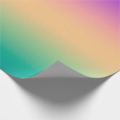 Gradient ombre grün gelb rosa lila weiche verschwo geschenkpapier (Ecke)