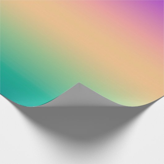 Gradient ombre grün gelb rosa lila weiche verschwo geschenkpapier (Ecke)