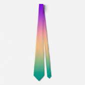 Gradient ombre grün gelb rosa lila weiche verschwo krawatte (Vorderseite)