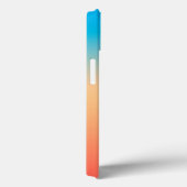 Gradient ombre Korallenblüte beige blau Case-Mate iPhone Hülle (Rückseite / Rechts)