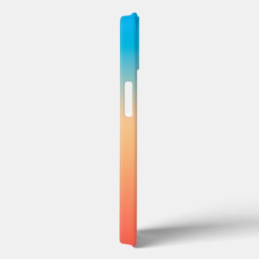 Gradient ombre Korallenblüte beige blau Case-Mate iPhone Hülle (Rückseite / Rechts)