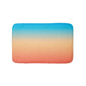 Gradient ombre Korallenblüte Beige Blau weiche ver Badematte (Vorderseite)