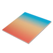 Gradient ombre Korallenblüte Beige Blau weiche ver Fliese (Seite)