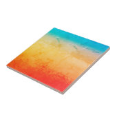 Gradient ombre Korallenblüte Beige Blau weiche ver Fliese (Seite)