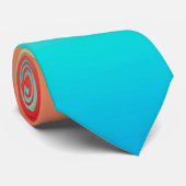 Gradient ombre Korallenblüte Beige Blau weiche ver Krawatte (Gerollt)