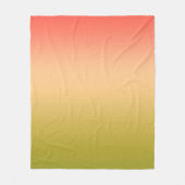 Gradient ombre Korallenrot Beige Limon weich versc Fleecedecke (Vorderseite)