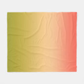Gradient ombre Korallenrot Beige Limon weich versc Fleecedecke (Vorderseite (Horizontal))