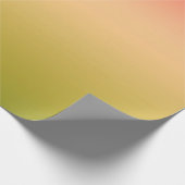 Gradient ombre Korallenrot Beige Limon weich versc Geschenkpapier (Ecke)