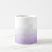 Gradient Ombre Moderne Lila Wasserfarben Tasse (Mittel)