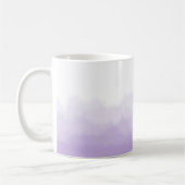 Gradient Ombre Moderne Lila Wasserfarben Tasse (Links)