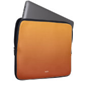 Gradient Ombre Orange Personalisiert Laptopschutzhülle (Vorne Rechts)