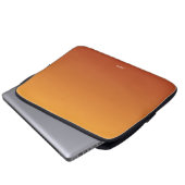 Gradient Ombre Orange Personalisiert Laptopschutzhülle (Vorne Knopf)