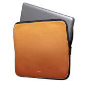 Gradient Ombre Orange Personalisiert Laptopschutzhülle (Vorderseite Links)
