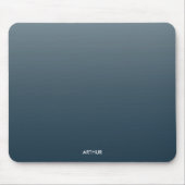 Gradient Ombre Personalisiert Blue Mousepad (Vorne)