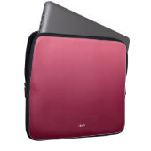 Gradient Ombre Pink Personalisiert Laptopschutzhülle (Vorne Rechts)