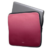 Gradient Ombre Pink Personalisiert Laptopschutzhülle (Vorderseite Links)
