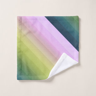 Gradient ombre Streifen ausgekleidet weich verschw Badhandtuch Set