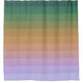 Gradient ombre Streifen ausgekleidet weich verschw Duschvorhang (Vorderseite)