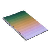 Gradient ombre Streifen ausgekleidet weich verschw Notizblock (Rechte Seite)