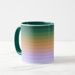 Gradient ombre Streifen ausgekleidet weich verschw Tasse