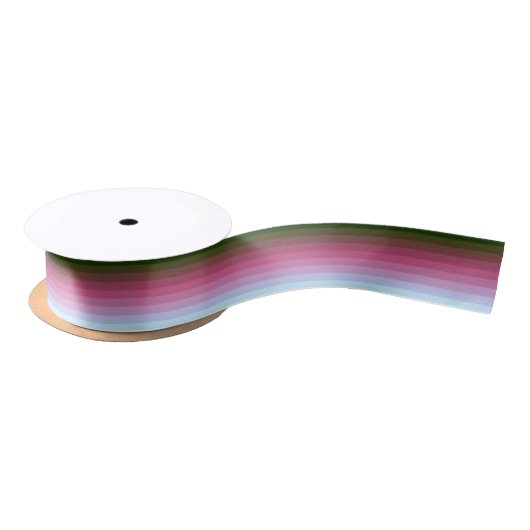 Gradient ombre Streifen ausgekleidete weiche versc Satinband (Spule)