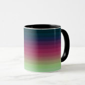 Gradient ombre Streifen ausgekleidete weiche versc Tasse (VorderseiteRechts)
