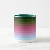 Gradient ombre Streifen ausgekleidete weiche versc Tasse (Zentrum)