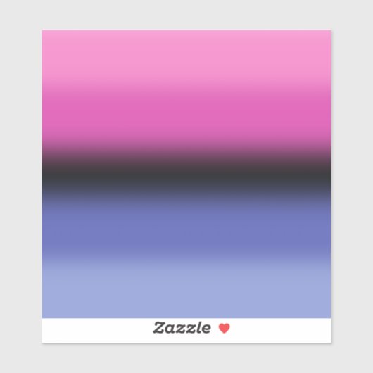 Gradient Omnisexual Pride Flag - Allesexual Flag Aufkleber (Blatt)