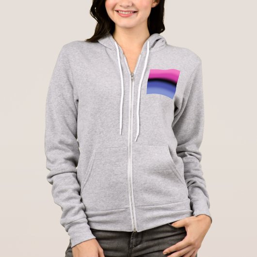 Gradient Omnisexual Pride Flag - Allesexual Flag Hoodie (Vorderseite)